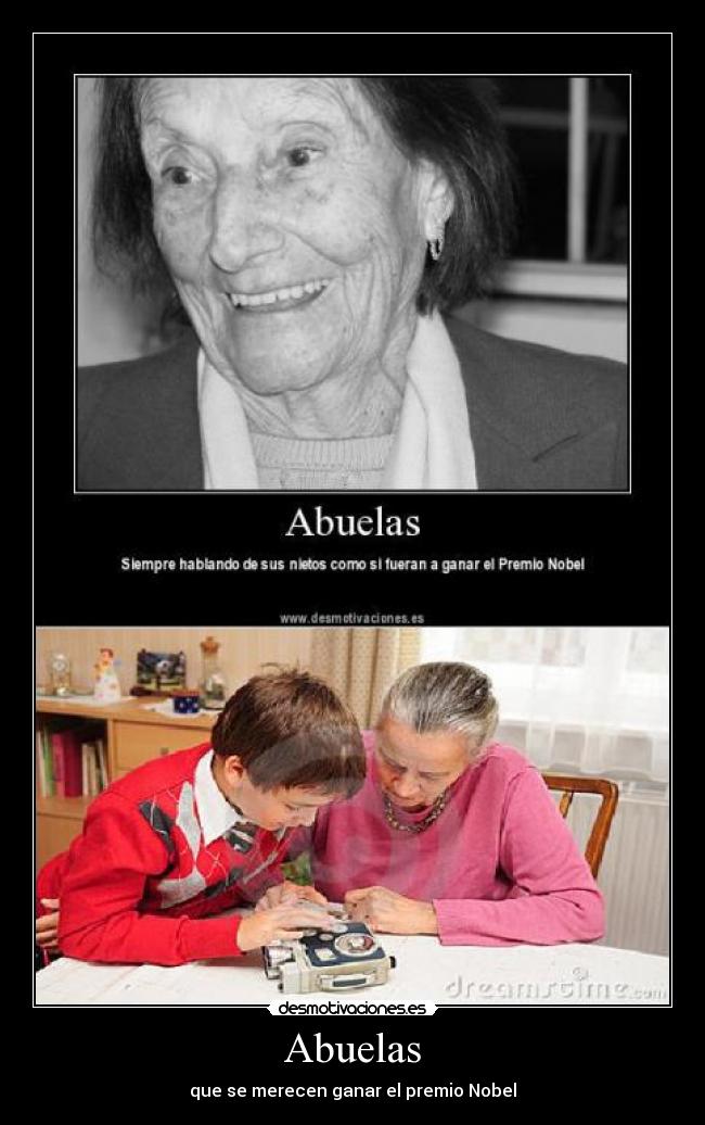 carteles abuelas nobel desmotivaciones
