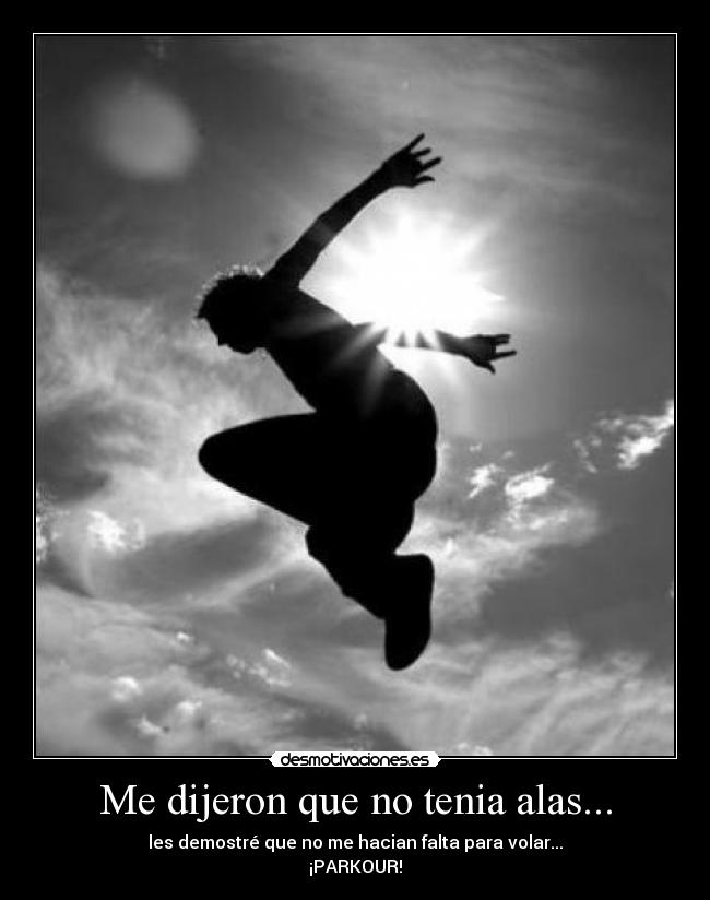 carteles parkour desmotivaciones