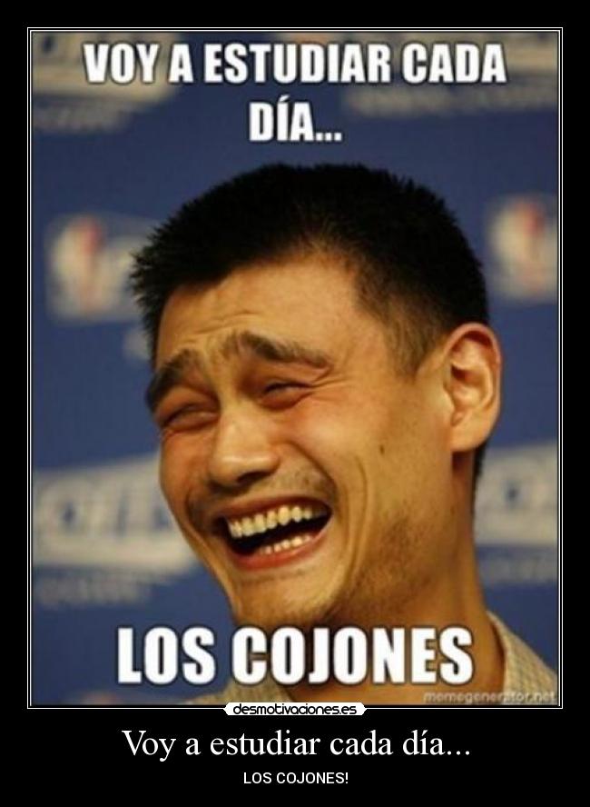 Voy a estudiar cada día... - 