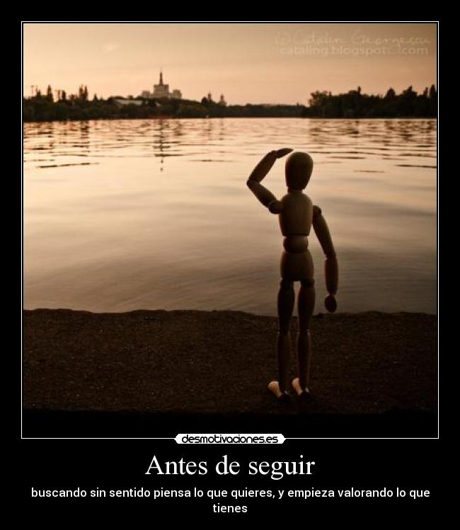 Antes de seguir -