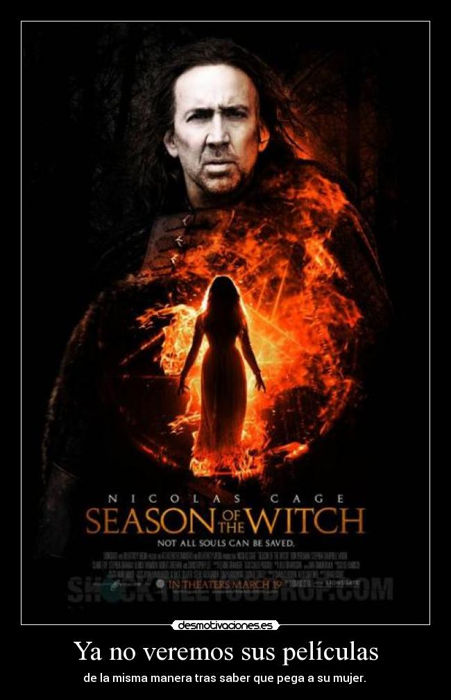 Ya no veremos sus películas - de la misma manera tras saber que pega a su mujer.