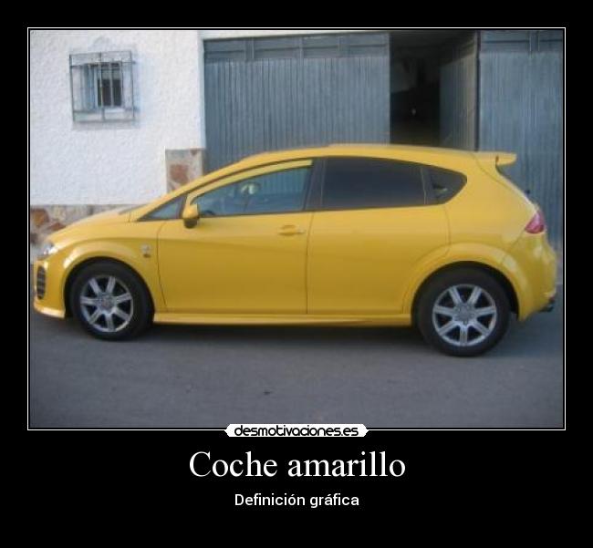 Coche amarillo - 