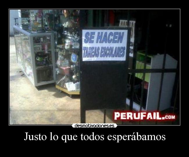 Justo lo que todos esperábamos - 