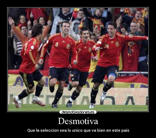 Desmotiva - Que la seleccion sea lo unico que va bien en este pais