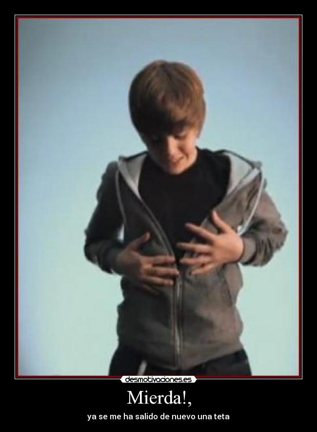 carteles caer teta justin bieber desmotivaciones