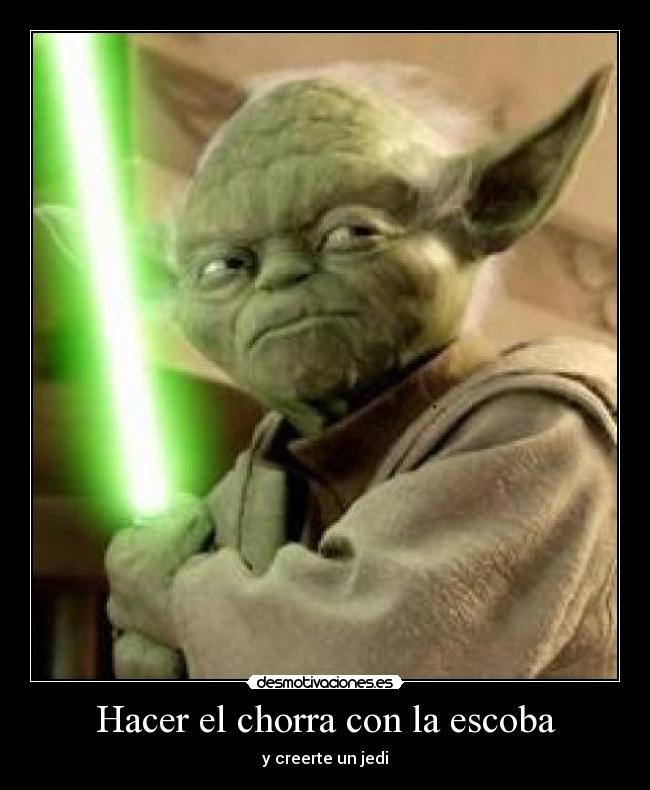 Hacer el chorra con la escoba -