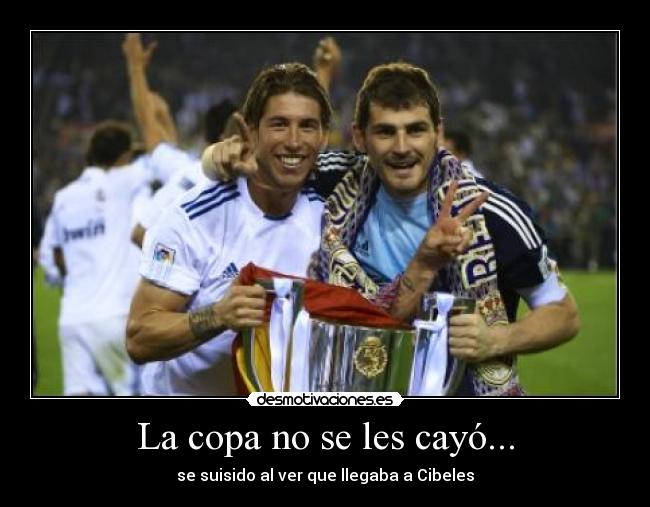 La copa no se les cayó... - se suisido al ver que llegaba a Cibeles