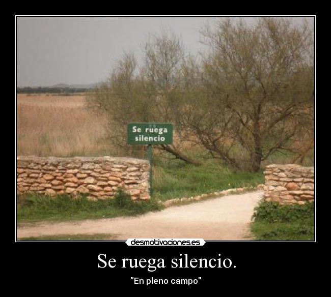 Se ruega silencio. -