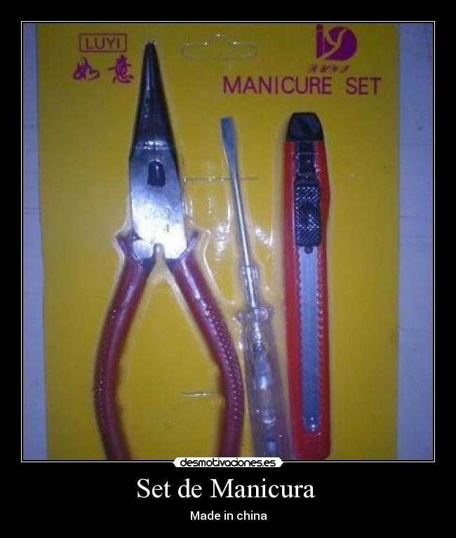 Set de Manicura  - Made in china