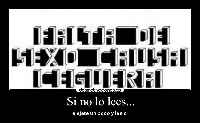 Si no lo lees... - 
