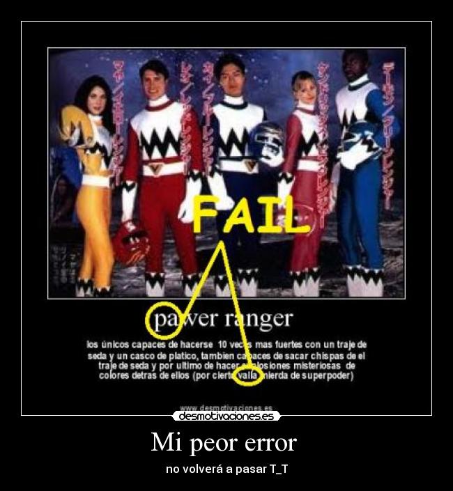 Mi peor error  - no volverá a pasar T_T