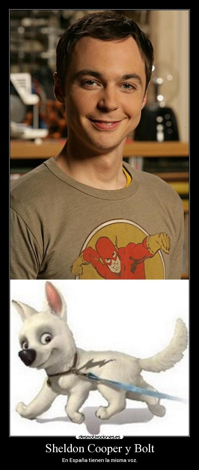 Sheldon Cooper y Bolt - 