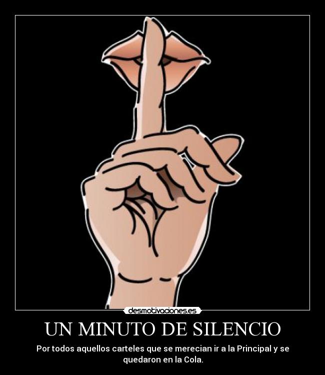 UN MINUTO DE SILENCIO - 