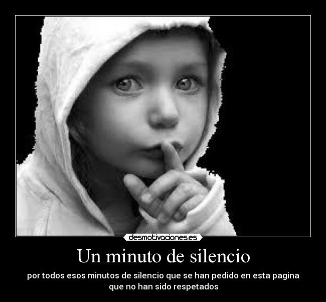 Un minuto de silencio -