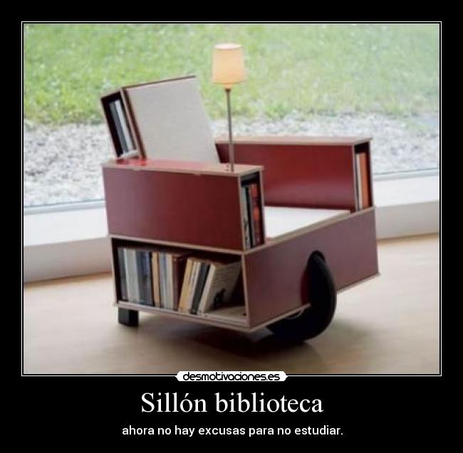 Sillón biblioteca - ahora no hay excusas para no estudiar.