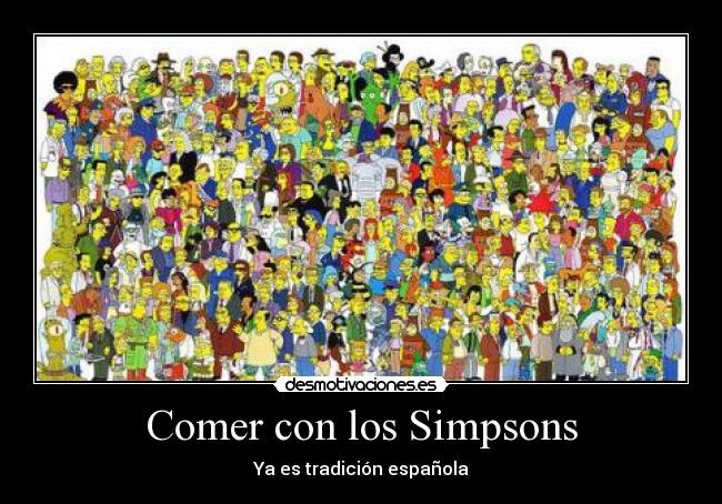 Comer con los Simpsons - Ya es tradición española