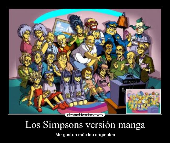 Los Simpsons versión manga -