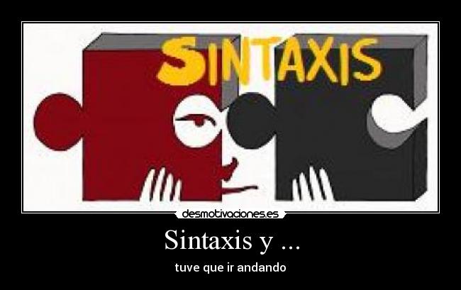Sintaxis y ... -