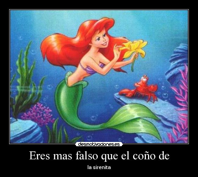 Eres mas falso que el coño de - 