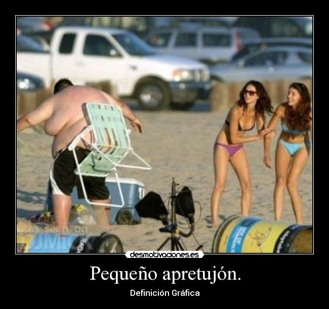 Pequeño apretujón. - Definición Gráfica