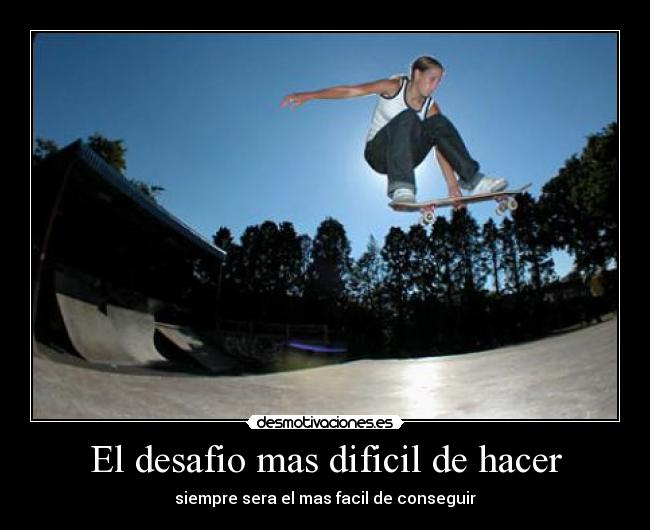 carteles desafio desmotivaciones