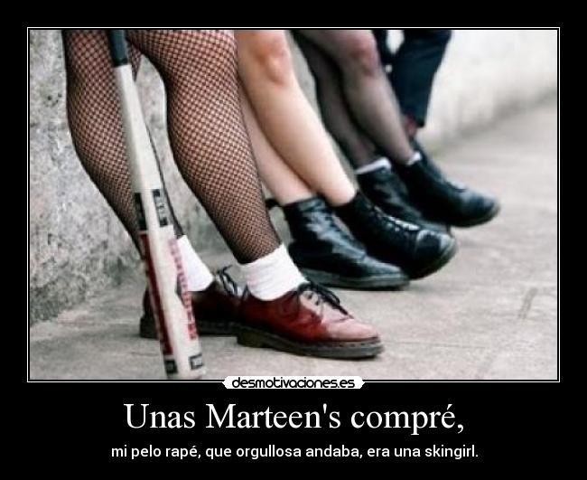 Unas Marteens compré, -