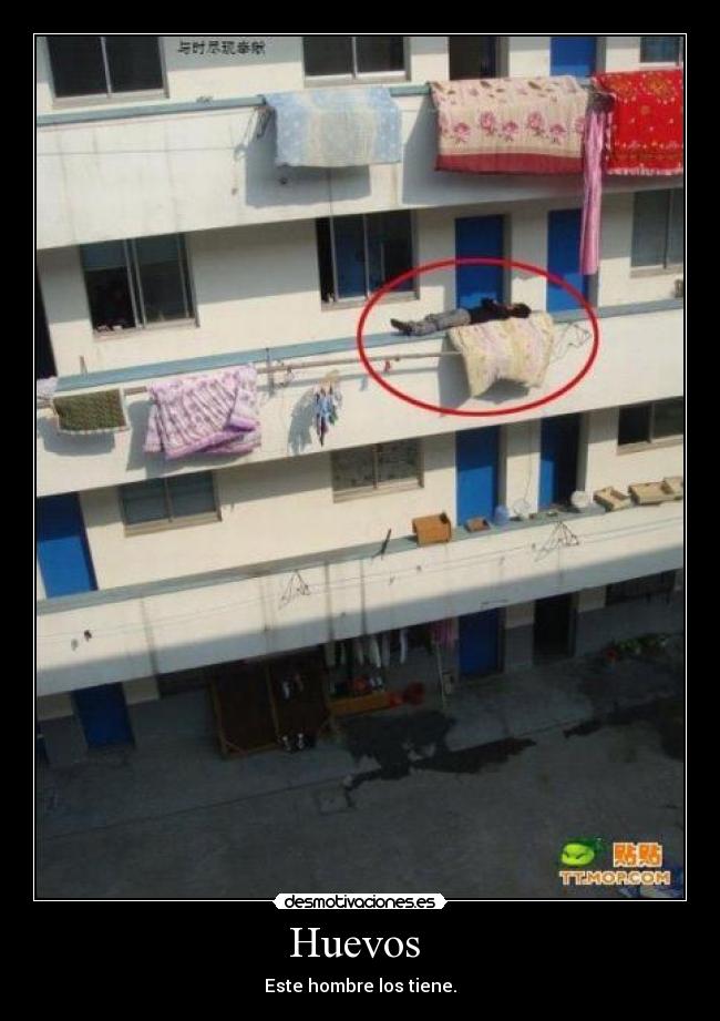 Huevos - Este hombre los tiene.