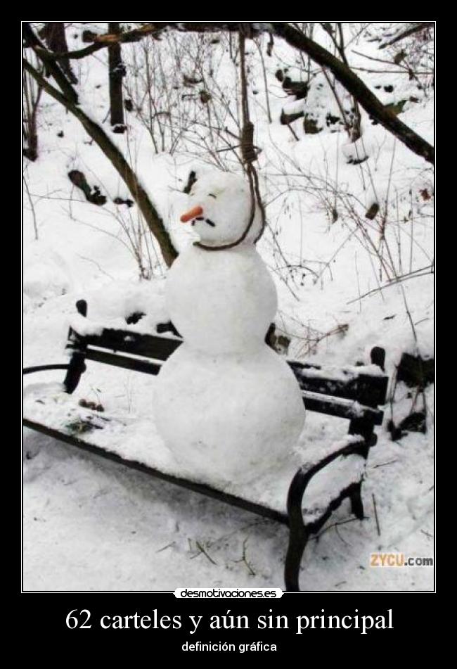 62 carteles y aún sin principal -