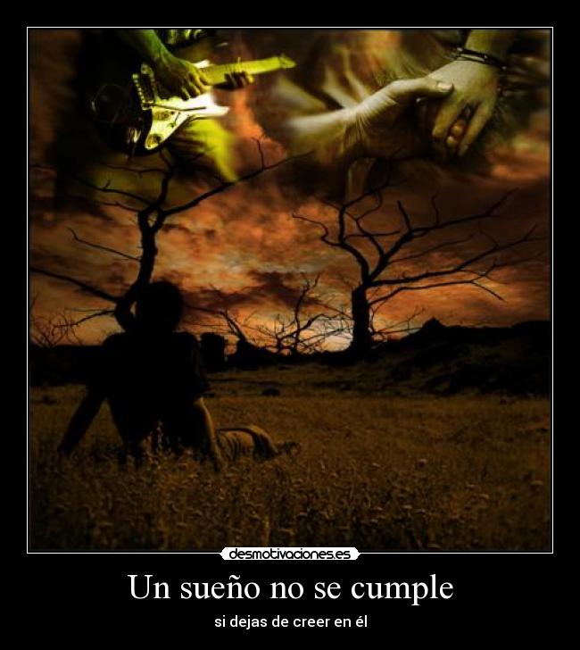 Un sueño no se cumple -