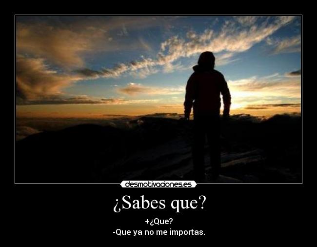 ¿Sabes que? -