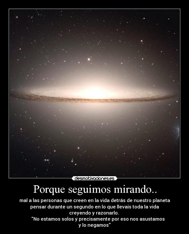 Porque seguimos mirando.. -