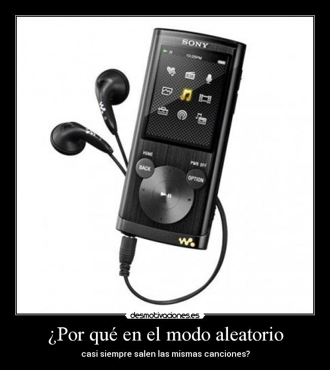 ¿Por qué en el modo aleatorio - casi siempre salen las mismas canciones?