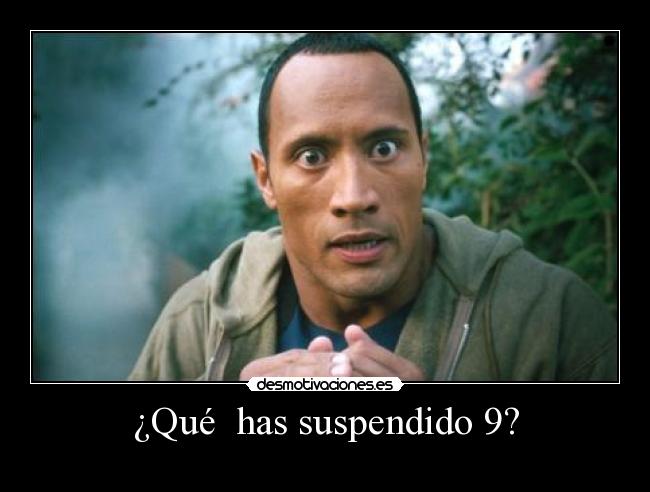 ¿Qué  has suspendido 9? - 