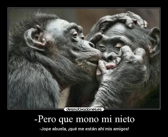 -Pero que mono mi nieto -