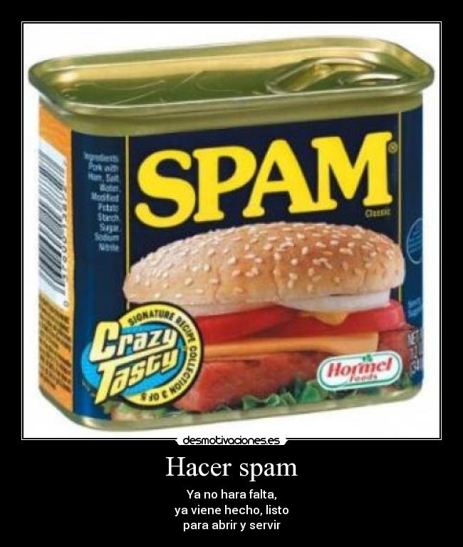 Hacer spam - 