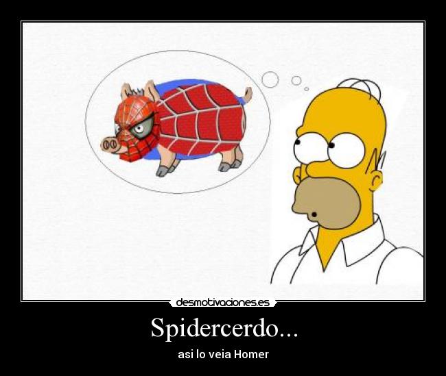 Spidercerdo... - asi lo veia Homer