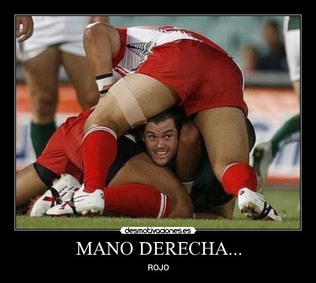 MANO DERECHA... - ROJO