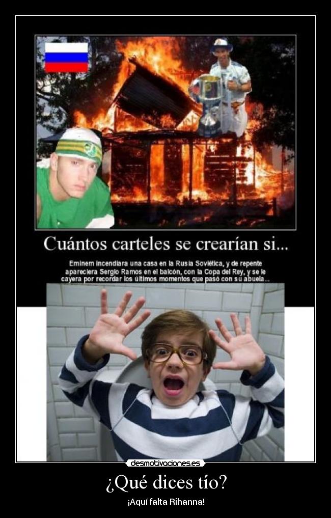 ¿Qué dices tío? -