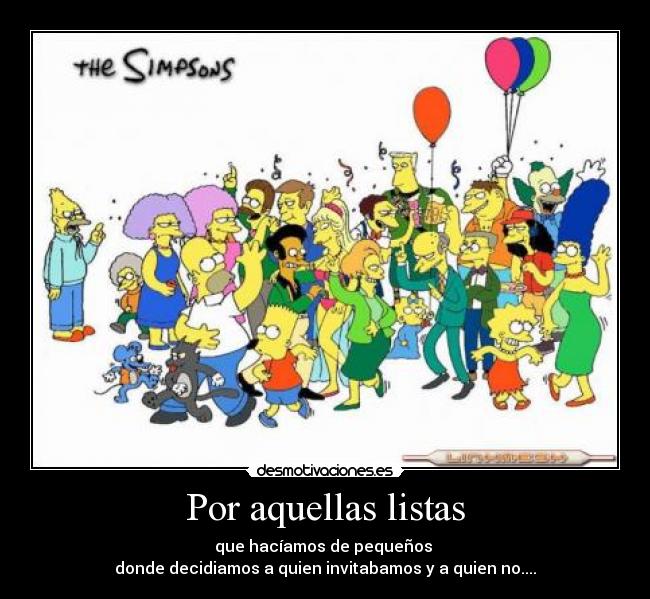 Por aquellas listas -