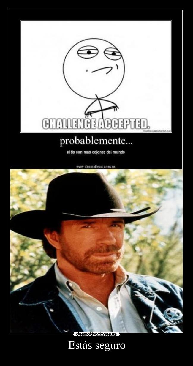 Estás seguro -