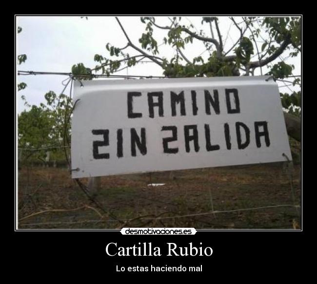 Cartilla Rubio - Lo estas haciendo mal