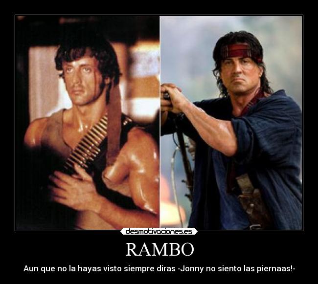 carteles rambo desmotivaciones