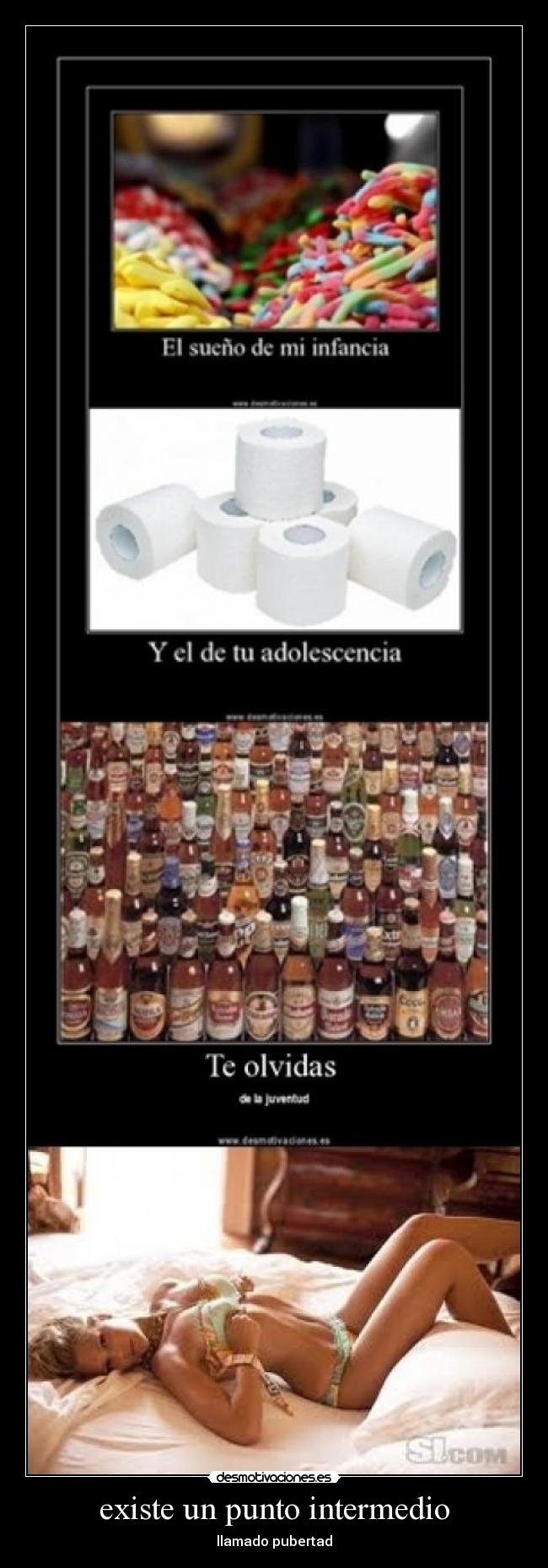 existe un punto intermedio - llamado pubertad