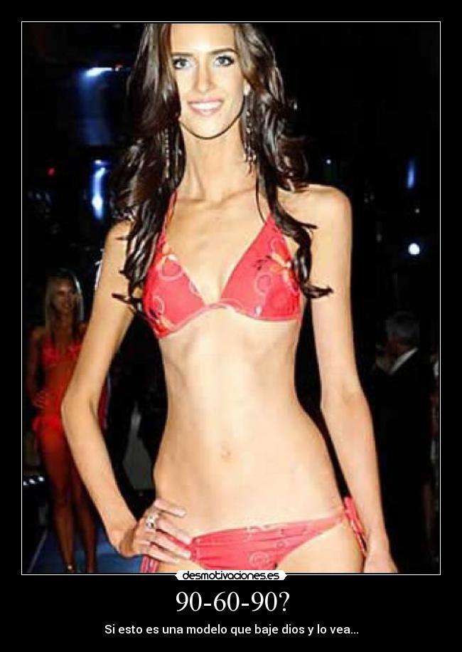 carteles modelos anorexia 90-60-90 chicas desmotivaciones