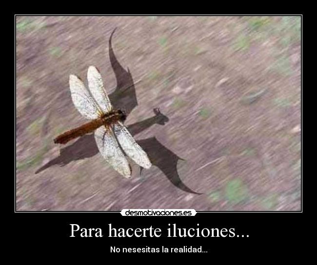 Para hacerte iluciones... - No nesesitas la realidad...
