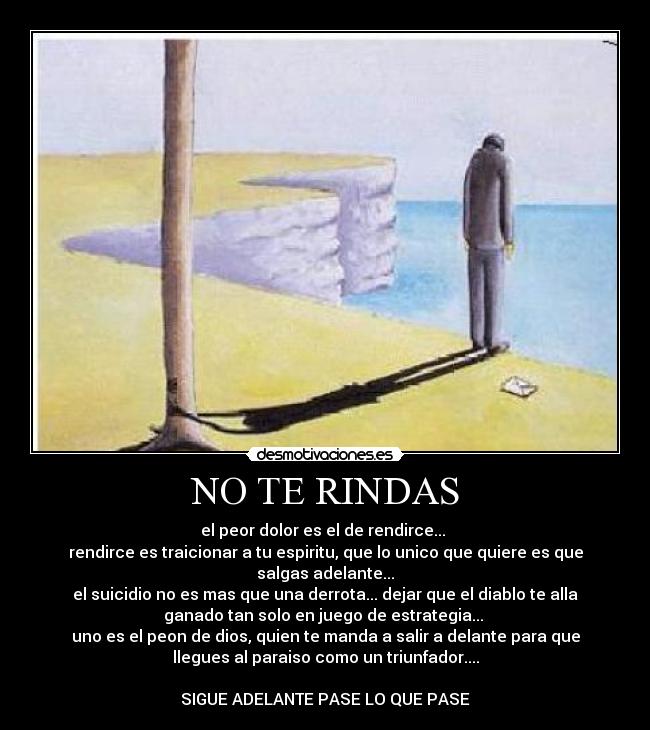 NO TE RINDAS -