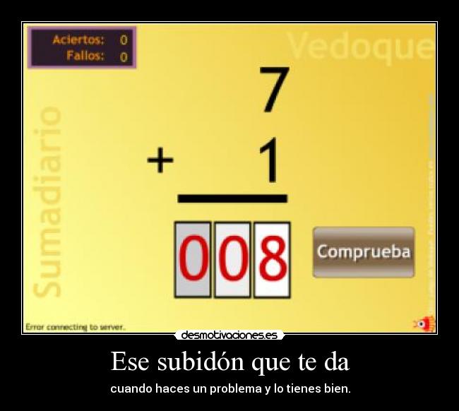 Ese subidón que te da -