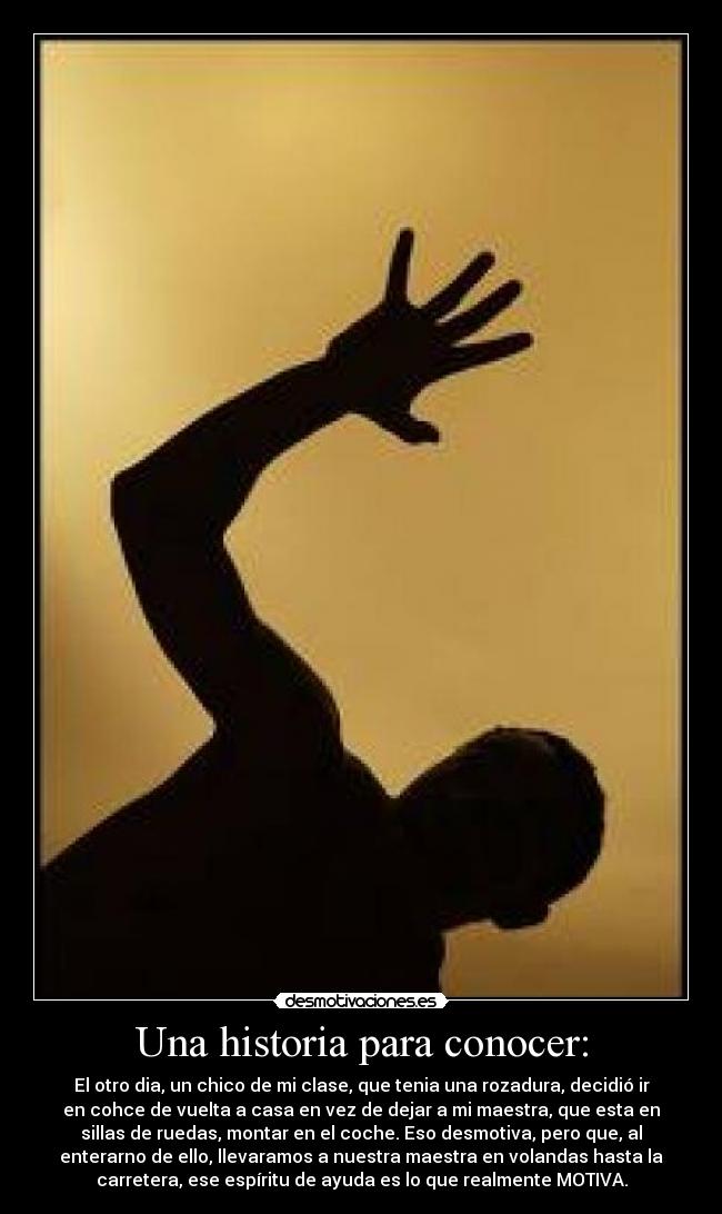 Una historia para conocer: -