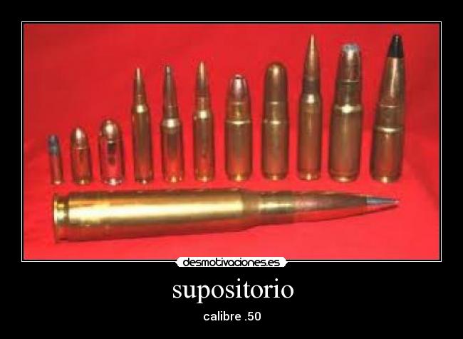 supositorio - calibre .50