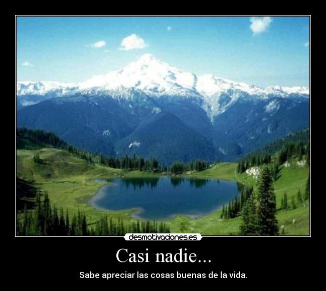 Casi nadie... -